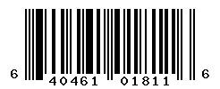 UPC barcode number 640461018116