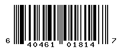 UPC barcode number 640461018147