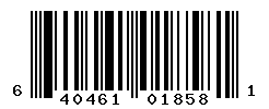 UPC barcode number 640461018581