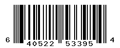 UPC barcode number 640522533954