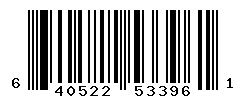UPC barcode number 640522533961