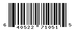 UPC barcode number 640522710515