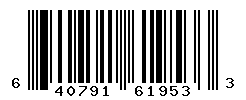 UPC barcode number 640791619533