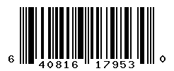 UPC barcode number 640816179530