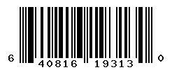 640816193130 barcode