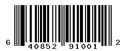 UPC barcode number 640852910012