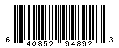 UPC barcode number 640852948923
