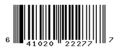 upc 641020222777 barcode image
