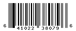 UPC barcode number 641022380796