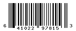 UPC barcode number 641022978153