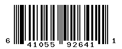 UPC barcode number 641055926411