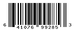 UPC barcode 641076992853
