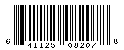 UPC barcode number 641125082078