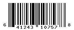 UPC barcode number 641243107578