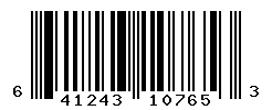 UPC barcode number 641243107653