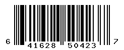 UPC barcode number 641628504237