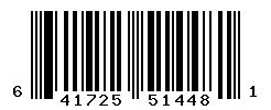UPC barcode number 641725514481