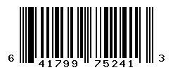 UPC barcode number 641799752413