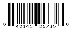 UPC barcode 642141257358