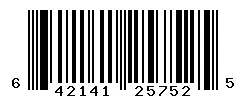 UPC barcode 642141257525
