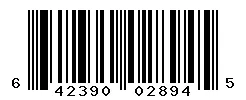 UPC 642390028945 barcode image
