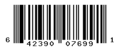 UPC barcode number 642390076991