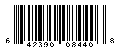 UPC barcode number 642390084408