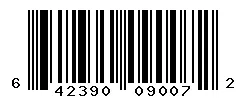 UPC barcode 642390090072