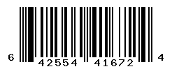 UPC barcode number 642554416724