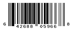 UPC barcode number 642688059668