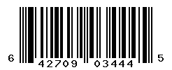 UPC barcode number 642709034445