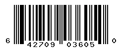 UPC 642709036050 barcode image
