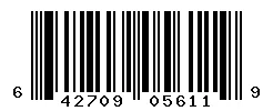UPC barcode 642709056119