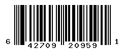 UPC barcode number 642709209591
