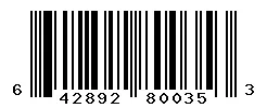 UPC barcode 642892800353