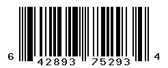 UPC barcode number 642893752934