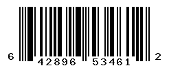 UPC barcode number 642896534612