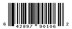 UPC barcode number 642897901062