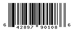 UPC barcode number 642897901086