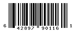 UPC barcode number 642897901161
