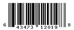 UPC barcode number 643473120198