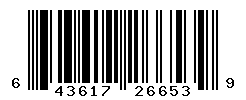 UPC barcode number 643617266539