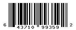 UPC barcode number 643710993592
