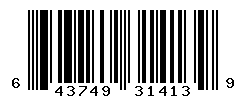 UPC barcode number 643749314139