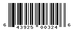 UPC barcode number 643925003246