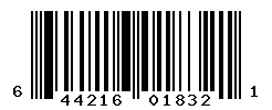 UPC barcode number 644216018321