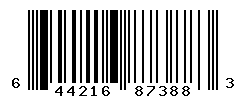 UPC barcode number 644216873883