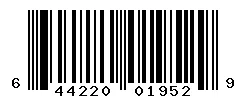 UPC barcode 644220019529