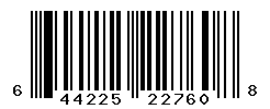 UPC barcode number 644225227608