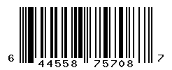 UPC barcode number 644558757087